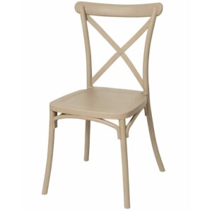 krzesło rustykalne kuchenne boho – beżowe | bankietowo.pl | krzeslo-boho-bezowe-miniatura 1