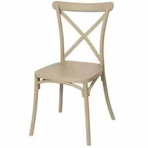 krzesło rustykalne kuchenne boho – beżowe | bankietowo.pl | krzeslo-boho-bezowe-miniatura 1