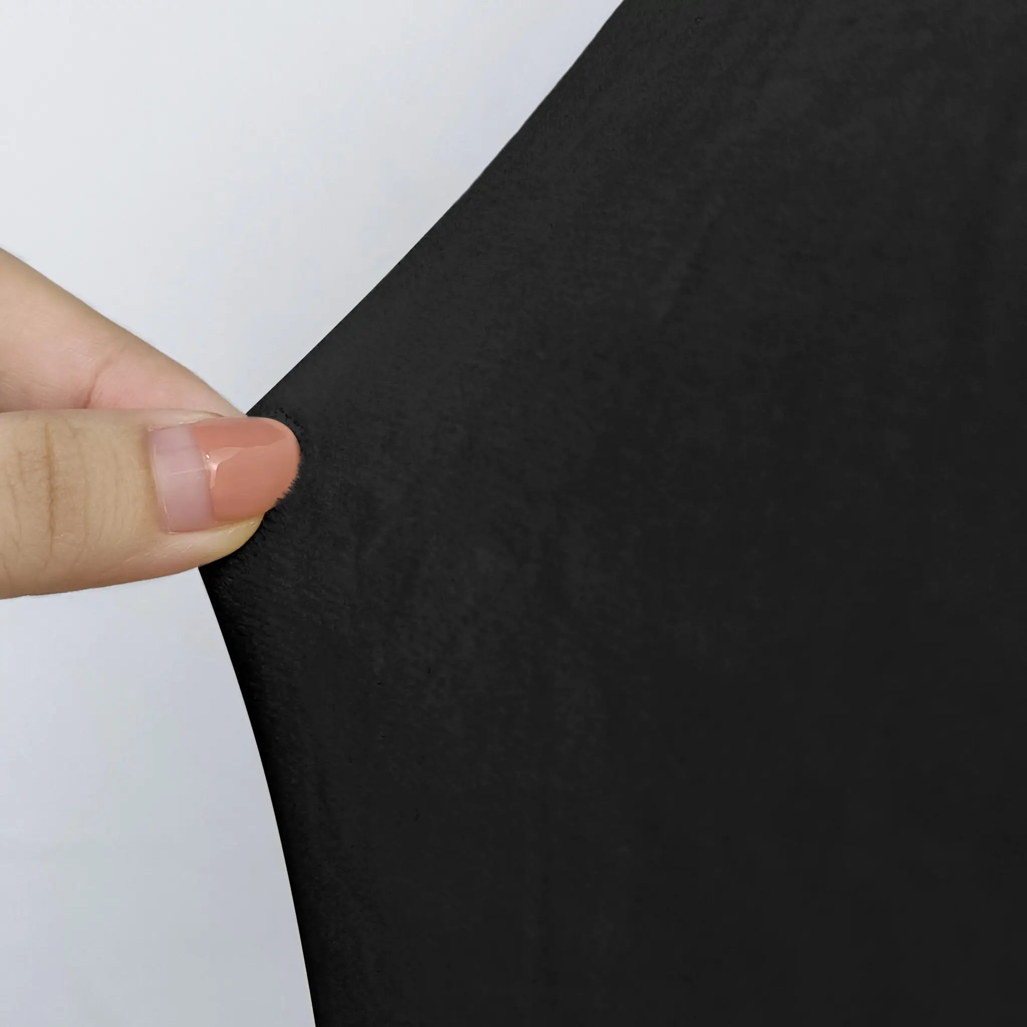 elastyczny uniwersalny pokrowiec na krzesło welurowy czarny | bankietowo.pl | black velvet dinning chair cover (5)