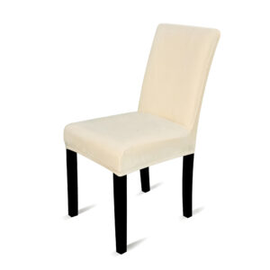 | ivory velvet dinning chair cover (2)