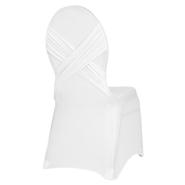 | chairs covers with stitching white