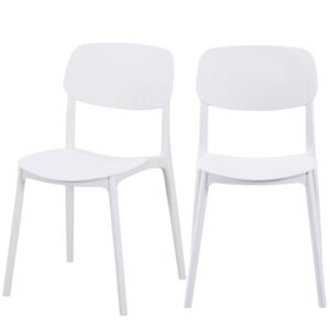 Krzesło kawiarniane restauracyjne Linea białe