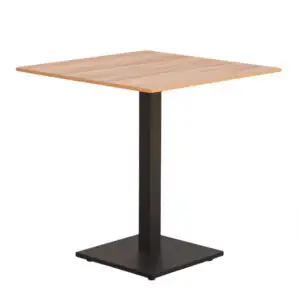 stolik kawiarniany zewnętrzny ogrodowy imitacja drewna 70×70 – kolor jasny | bankietowo.pl | stolik-kwadratowy_3115