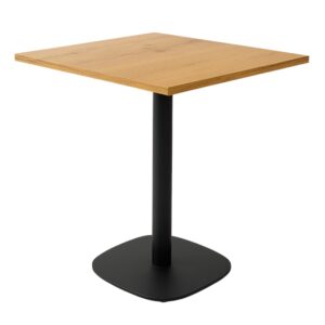 Stolik kawiarniany 68x68x1,8 dąb lancelot podstawa 0966-ARP