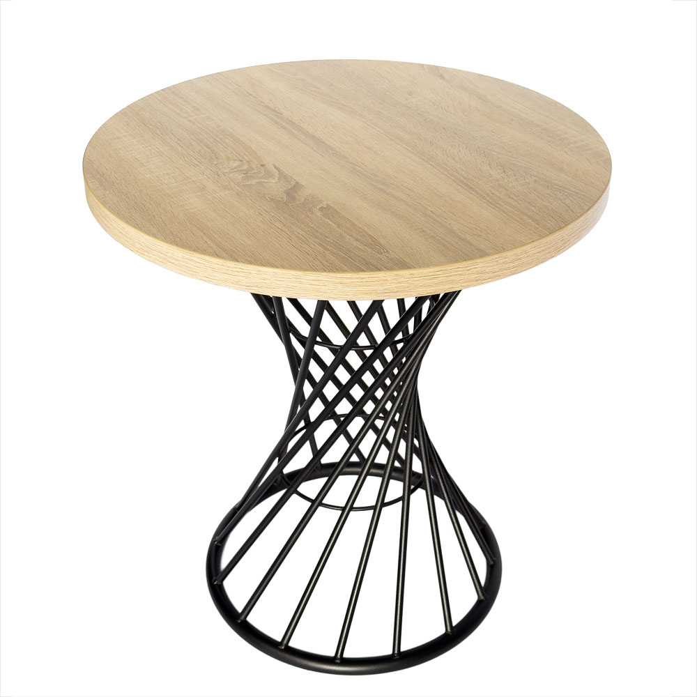 stolik kawiarniany loftowy okrągły ażurowy fi68cm | bankietowo.pl | stolik-azurowy-sonoma_0892