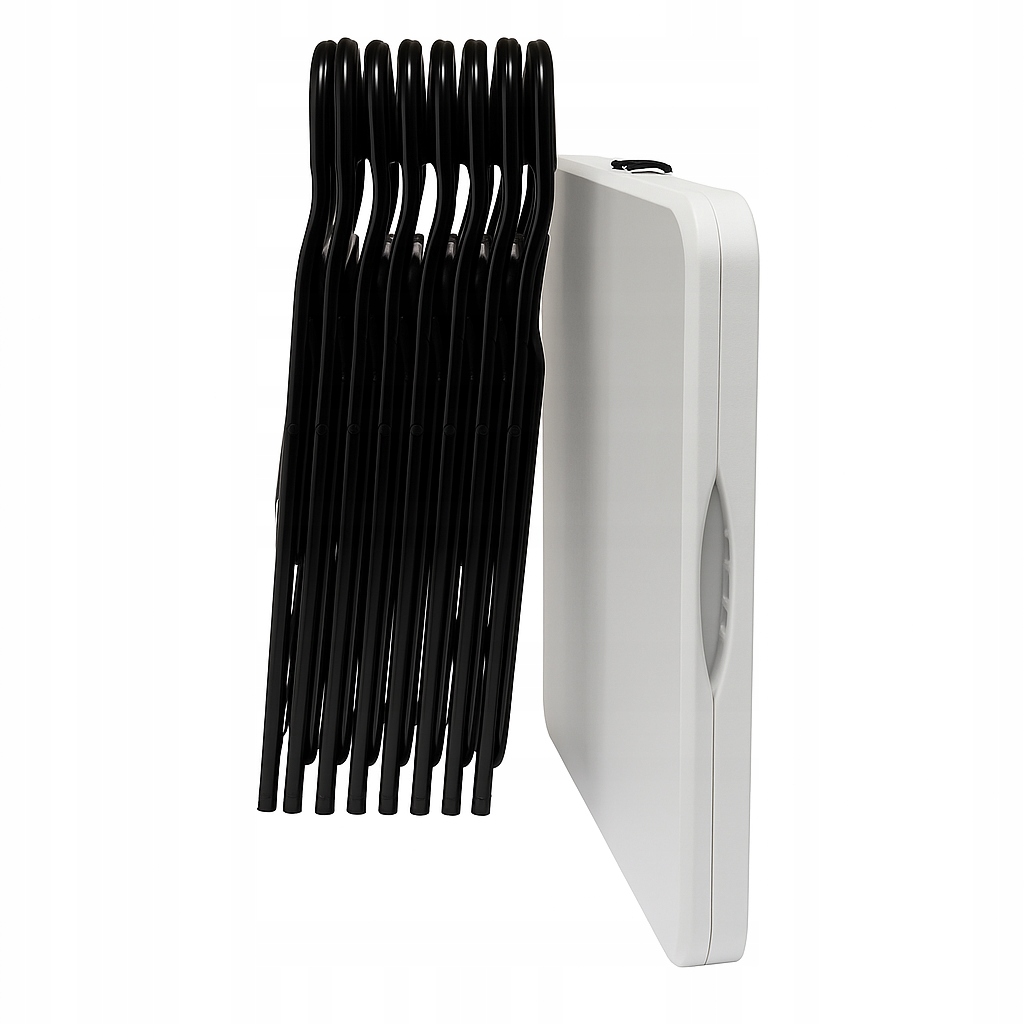 zestaw cateringowy ogrodowy biały składany – stół 180 + 6 krzeseł black premium | bankietowo.pl | zestaw-mebli-ogrodowych-cateringowych-stol-bialy-krzesla-czarne-x6 2