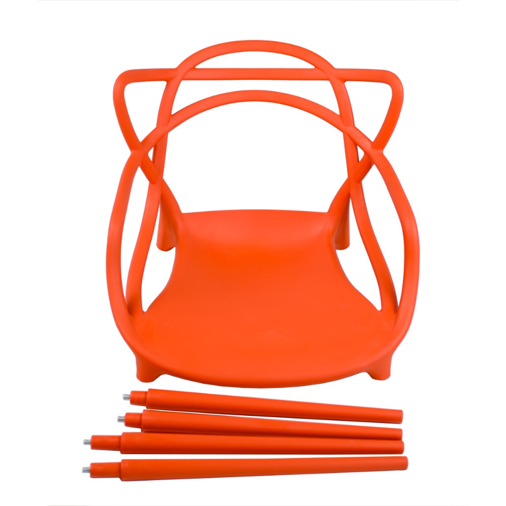 krzesło nowoczesne skandynawskie ażurowe split – pomarańczowe | bankietowo.pl | Split-pomaranczonwe_3720