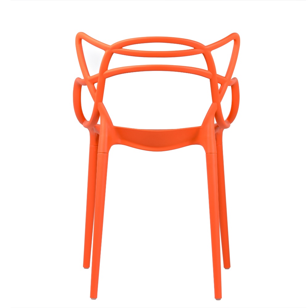 krzesło nowoczesne skandynawskie ażurowe split – pomarańczowe | bankietowo.pl | Split-pomaranczonwe_9933