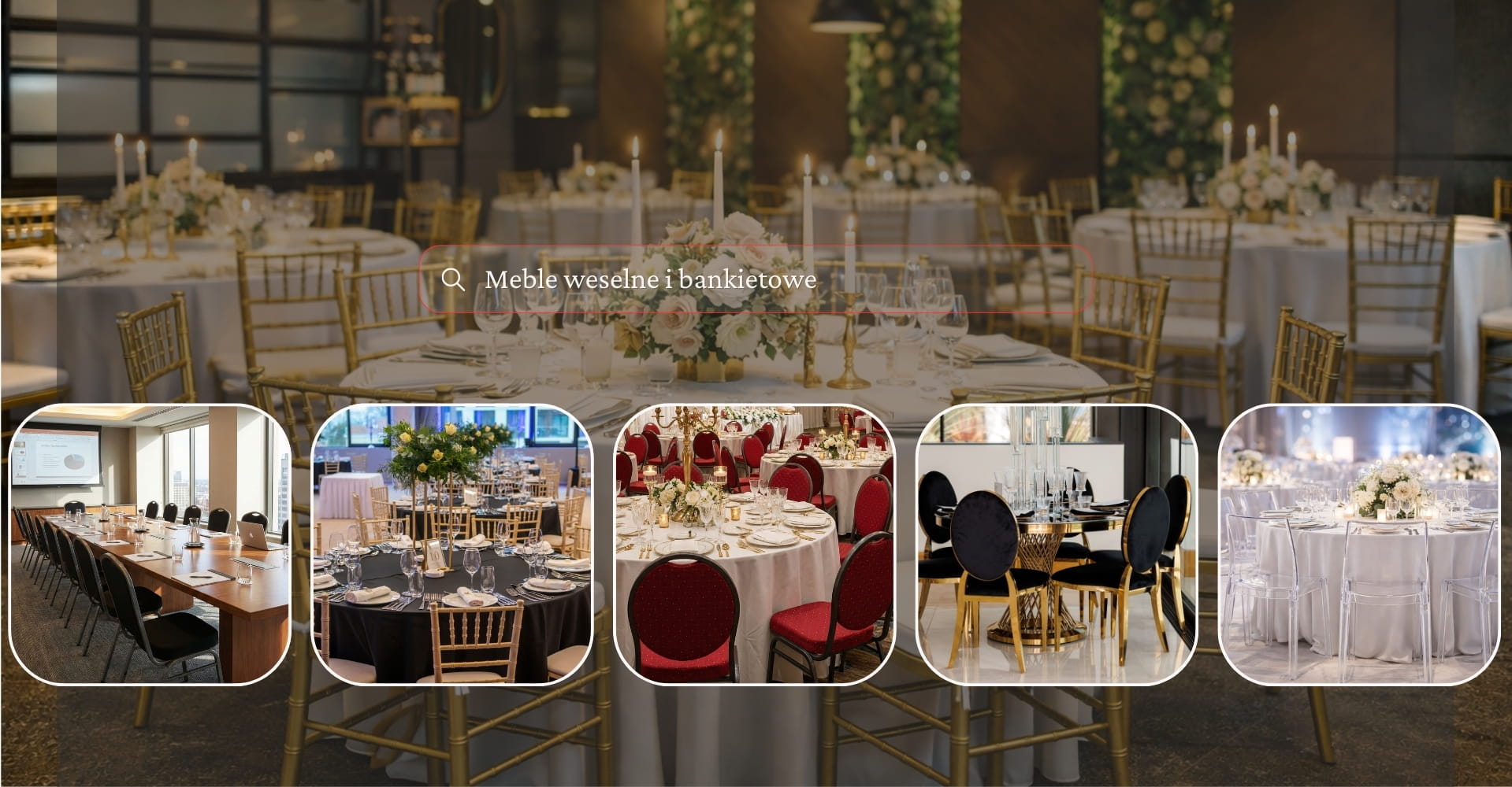 Meble bankietowe i weselne