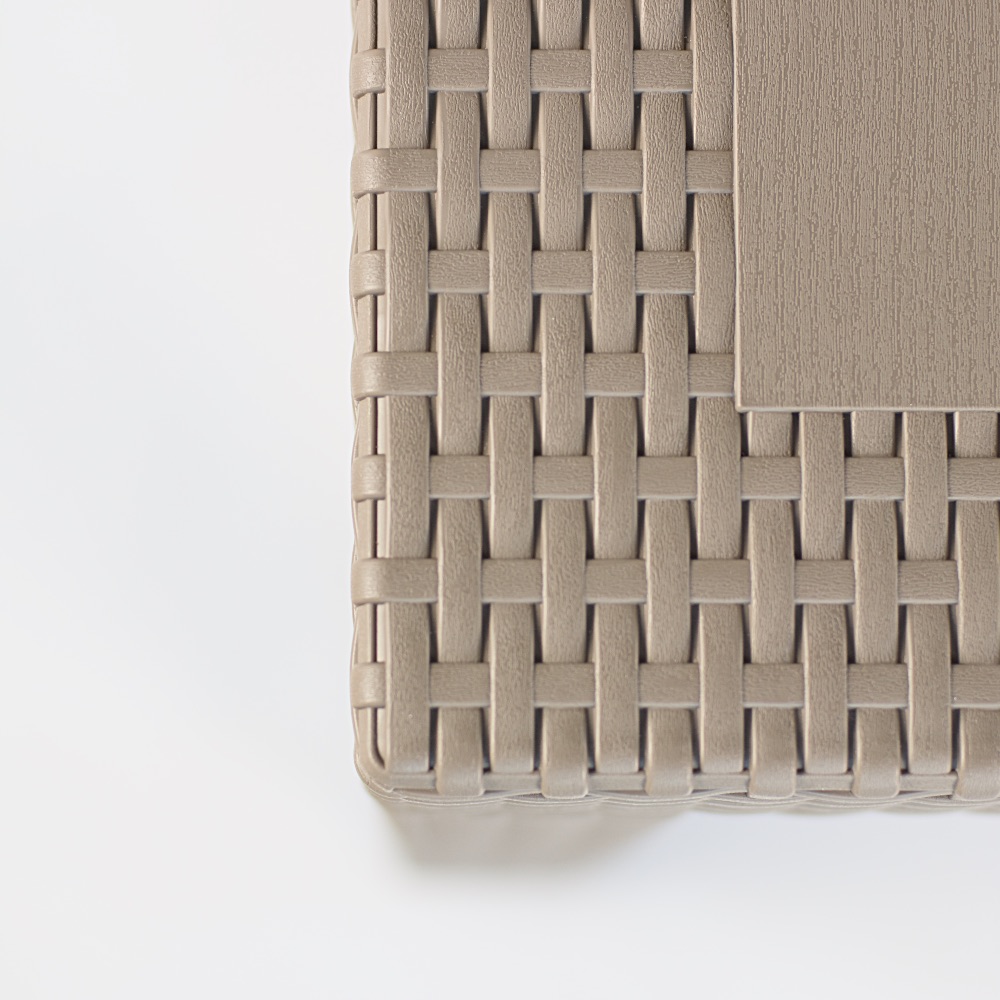 stół ogrodowy riviera – imitacja rattanu beżowy | bankietowo.pl | stolik-riwiera-bezowy_3732