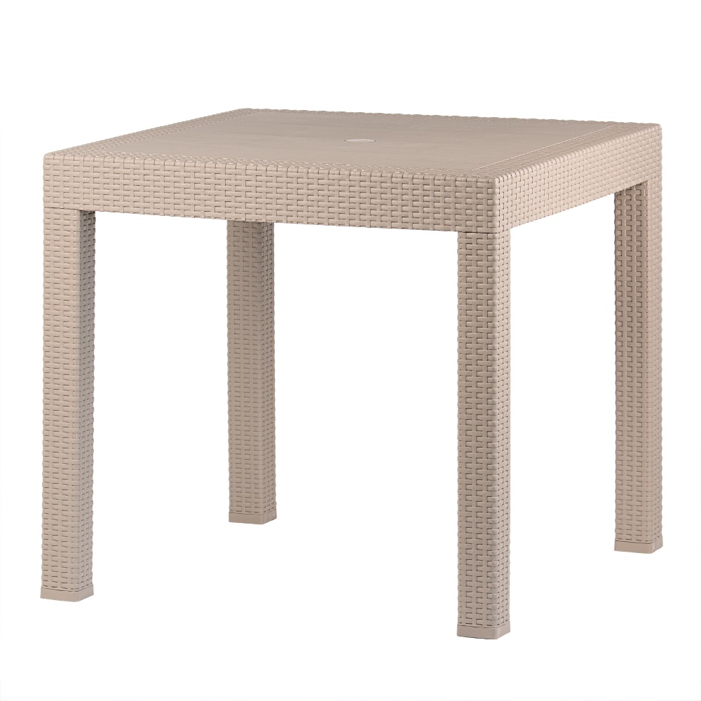 stół ogrodowy riviera – imitacja rattanu beżowy | bankietowo.pl | stolik-riwiera-bezowy_9962