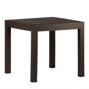 stół ogrodowy riviera – imitacja rattanu brązowy | bankietowo.pl | stolik-riwiera-brazowy_9966