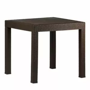 stół ogrodowy riviera – imitacja rattanu brązowy | bankietowo.pl | stolik-riwiera-brazowy_9966