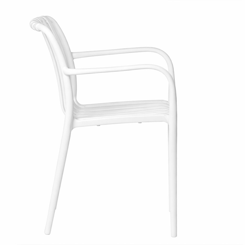krzesło ogrodowe ażurowe aura białe z podłokietnikami | bankietowo.pl | Aura-biale 9