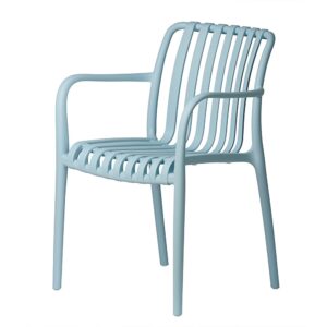 krzesło ogrodowe ażurowe aura niebieskie z podłokietnikami | bankietowo.pl | Aura-blekitne_0092