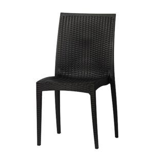 Krzesło ogrodowe Havana - imitacja rattanu czarne