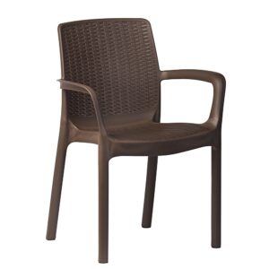 krzesło ogrodowe riviera – imitacja rattanu brązowe | bankietowo.pl | Riwiera-brazowe-krzeslo_0179