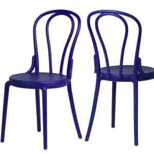 Krzesło kuchenne klasyczne Vintage - niebieskie