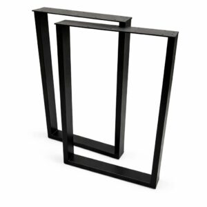 nogi metalowe 50x72cm do stołu biurka loftowe kwadrat - 2szt. | nogi-kwadrat 4