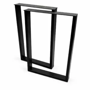 Nogi metalowe 50x72cm do stołu biurka loftowe kwadrat - 2szt.