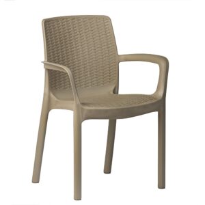 krzesło ogrodowe riviera – imitacja rattanu beżowe | bankietowo.pl | riwiera-bezowe_0168