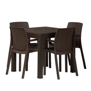 zestaw mebli ogrodowych riviera – imitacja rattanu brązowy | bankietowo.pl | riwiera-brazowe-zestaw_0231