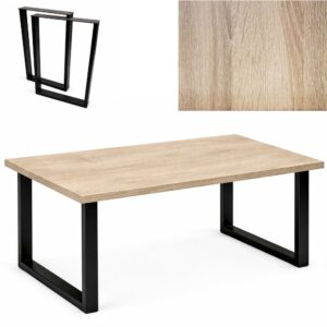 stół industrialny loftowy biurowy k 120x80x3,6cm dąb sonoma | bankietowo.pl | stolik-loft-kwadrat 2