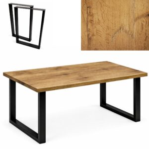 stół industrialny loftowy biurowy k 120x80x3,6cm dąb lancelot | bankietowo.pl | stolik-loft-kwadrat 5