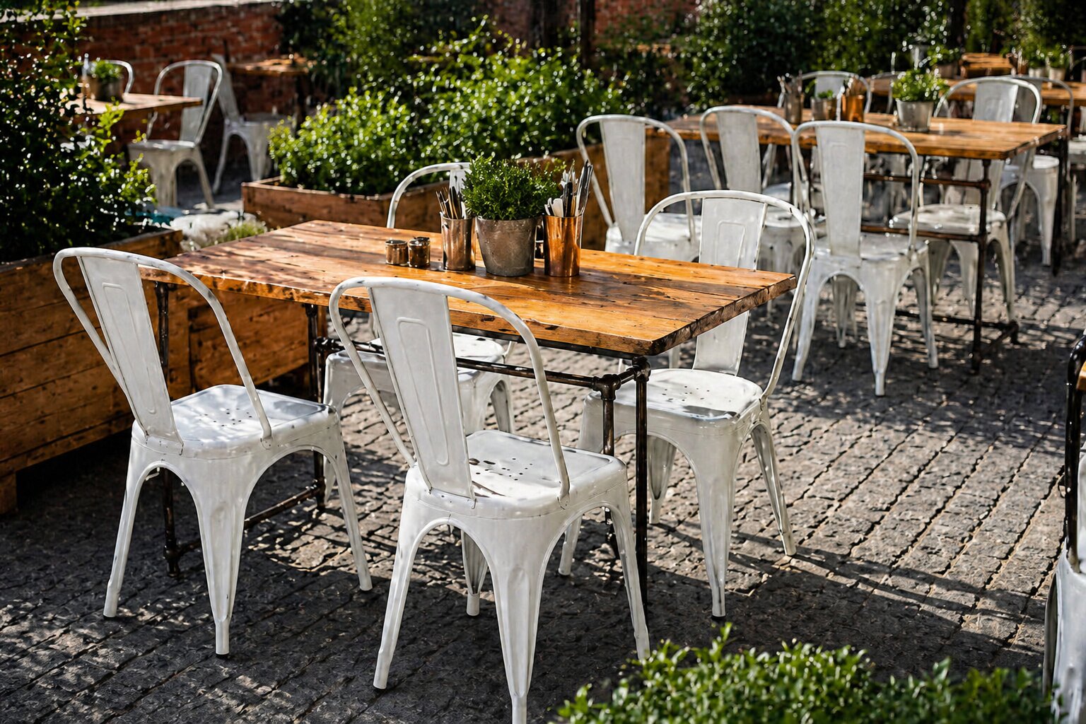 krzesło kawiarniane loftowe metro pp – białe | bankietowo.pl | krzeslo-metro-aranzacja-biale