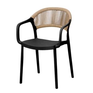 krzesło ogrodowe kawiarniane puro pp – czarno-beżowe w stylu boho | bankietowo.pl | krzeslo-ogrodowe-w-stylu-boho-czarno-bezowe 10