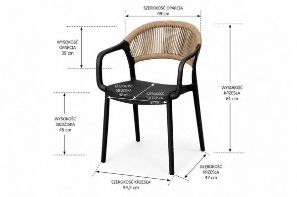 | krzeslo-ogrodowe-w-stylu-boho-czarno-bezowe 3