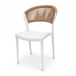 krzesło ogrodowe kawiarniane natura pp – białe | bankietowo.pl | krzeslo-puro-biale-miniatura