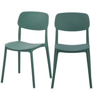 Krzesło kawiarniane ogrodowe Linea zielone