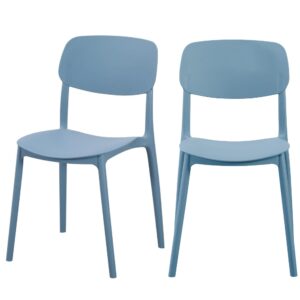 Krzesło kawiarniane ogrodowe Linea niebieskie
