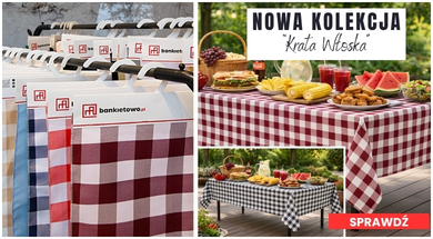 Nowa kolekcja - obrusy krata włoska na bankietowo.pl