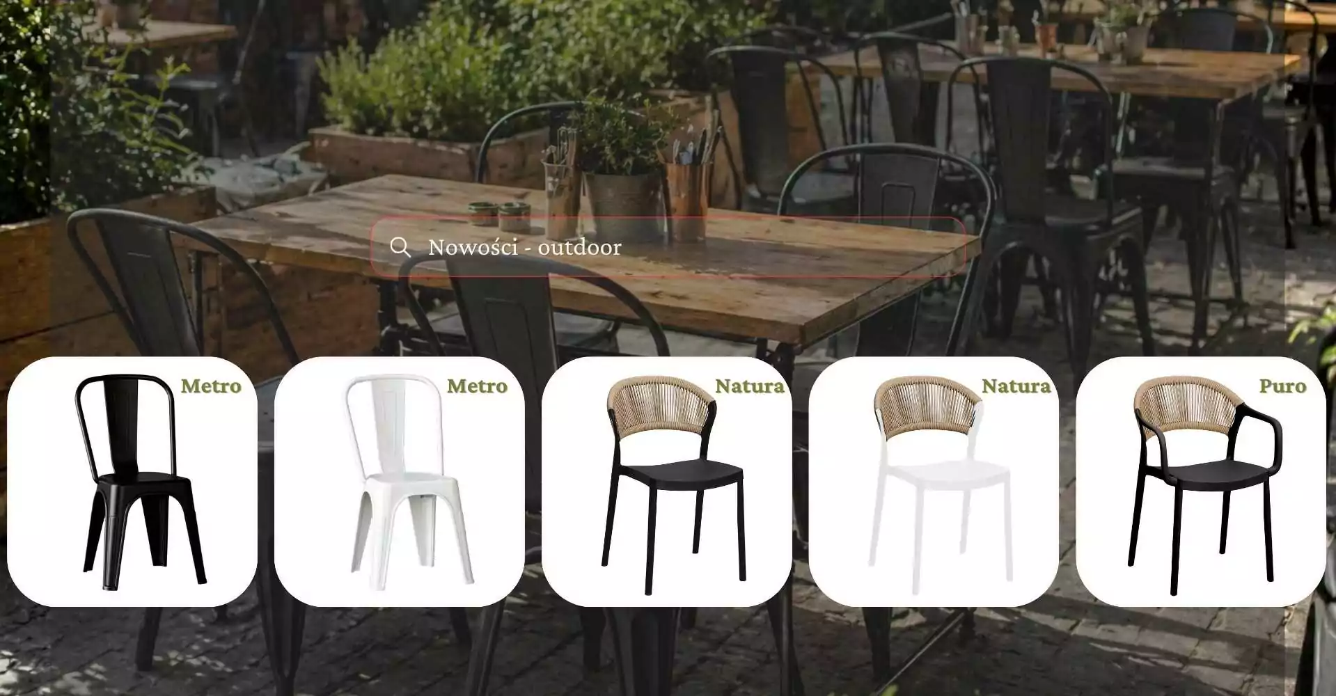 Nowości - meble outdoor