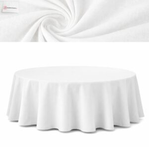 obrus biały bawełniany na stół bankietowy fi320cm | bankietowo.pl | obrus-bawelniany-okragly-bialy 2