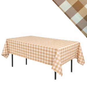 obrus na stół „krata włoska” 240×160 cm biało-beżowy | bankietowo.pl | obrus-krata-wloska-bezowo-bialy-0823-ARP-miniatura-sklep