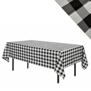 obrus na stół „krata włoska” 240×160 cm biało-czarny | bankietowo.pl | obrus-krata-wloska-czarno-bialy-0825-ARP-miniatura-sklep