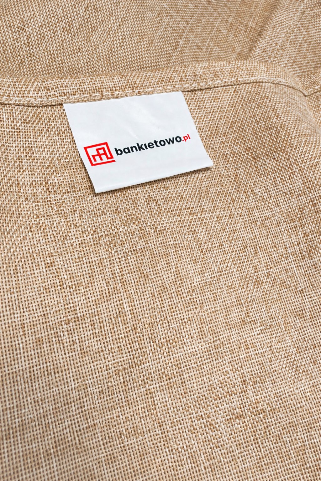 obrus płócienny beżowy „boho” 280x170cm na stół bankietowy – imitacja lnu | bankietowo.pl | obrus-prostokatny-boho 4