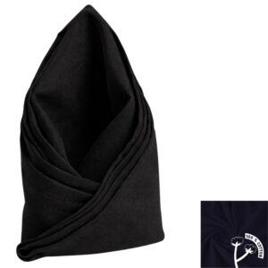 serwetka bankietowa bawełniana 50×50cm czarna | bankietowo.pl | serwetka-biala-miniatura-bawelna 1