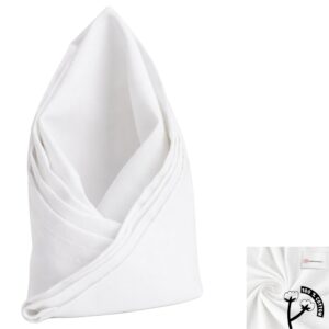 serwetka bankietowa bawełniana 50×50cm biała | bankietowo.pl | serwetka-biala-miniatura-bawelna