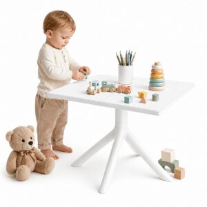 Stolik dziecięcy Solo Mini stół dla dzieci 60x60cm - biały