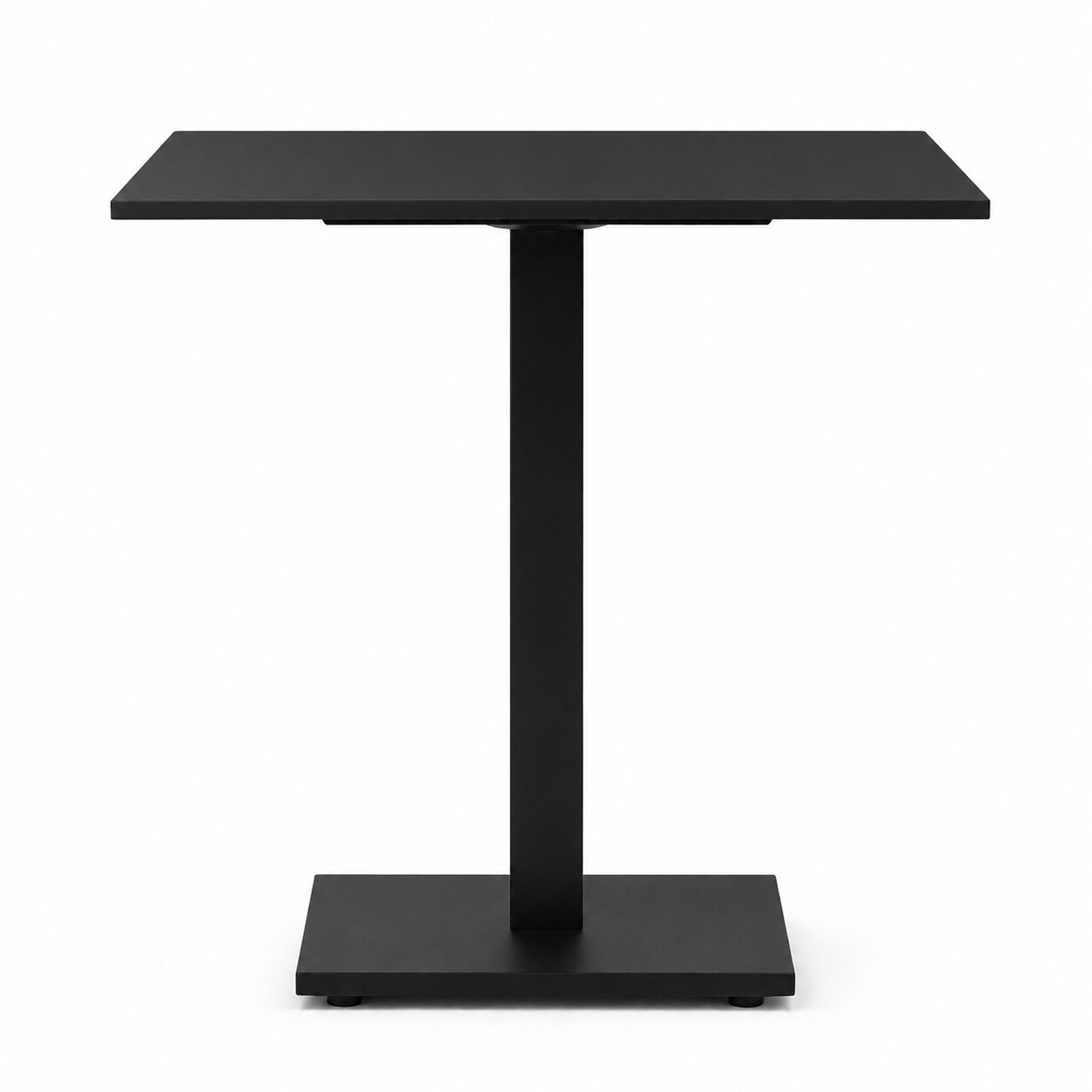 stolik ogrodowy kawiarniany patio blat hpl 68x68cm czarny – nero portoro | bankietowo.pl | Stolik ogrodowy kawiarniany Patio blat HPL 68x68cm czarny 5