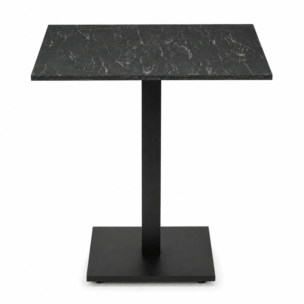 stolik ogrodowy kawiarniany patio blat hpl 68x68cm czarny – nero portoro | bankietowo.pl | Stolik ogrodowy kawiarniany Patio blat HPL 68x68cm czarny nero portoro 4