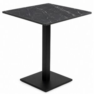 Stolik ogrodowy kawiarniany Patio blat HPL 68x68cm czarny - nero portoro