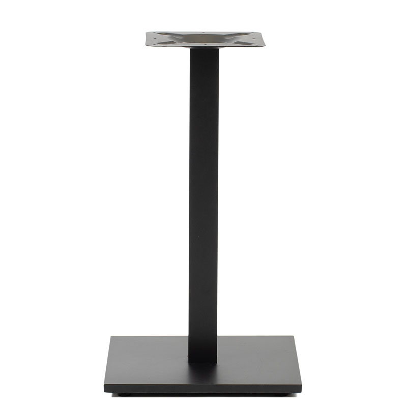 stolik ogrodowy kawiarniany patio blat hpl 68x68cm czarny – nero portoro | bankietowo.pl | czarny-kwadrat-postument_6720