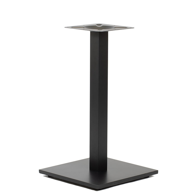 stolik ogrodowy kawiarniany patio blat hpl 68x68cm czarny – nero portoro | bankietowo.pl | czarny-kwadrat-postument_6722
