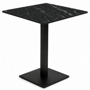 Stolik ogrodowy kawiarniany Patio blat HPL 68x68cm czarny - nero portoro